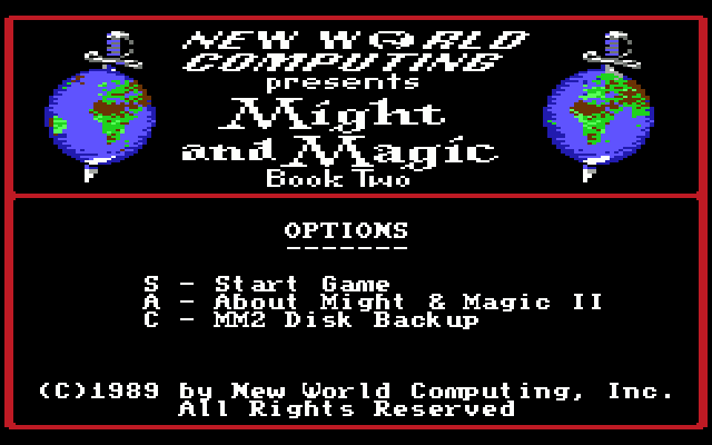 Might and Magic II screenshot 3 for Commodore 64